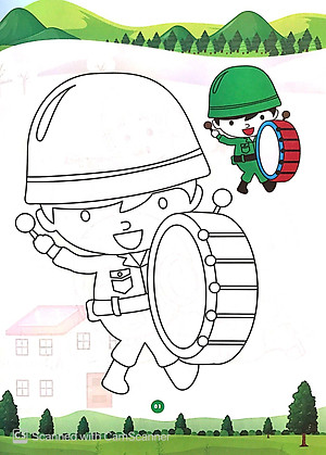 Bé Tô Màu Chú Bộ Đội