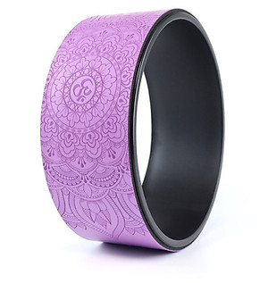 Vòng tập yoga 33 * 14 cm khung nhựa ABS chịu lực 300 kg bọc cao su Pu in hoa văn chống trơn trượt 100%