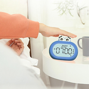 Digital Alarm Clock Indoor Temperature Snooze for Travel Bedside Decor