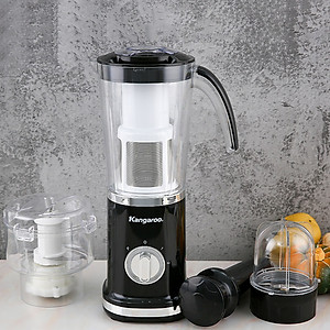 Máy Xay Sinh Tố 3 Cối Kangaroo KG3B2 (380W) - Đen - Hàng chính hãng 