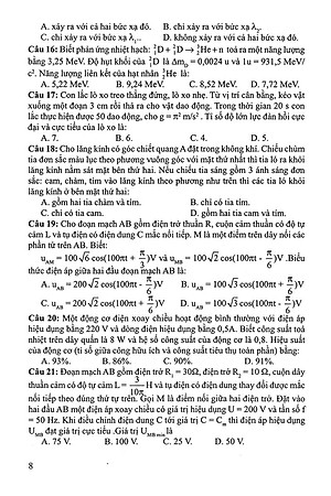 Sách 30 Bộ Đề Trắc Nghiệm Luyện Thi THPTQG 2019 - Khoa Học Tự Nhiên (Vật Lí - Hóa Học - Sinh Học)