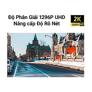 Camera Hành Trình Ô Tô Độ Phân Giải 2K Kết Nối Wifi có màn hình LCD hiển thị Bảo Hành 12 tháng