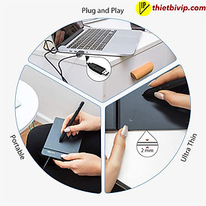 Bảng Vẽ Điện Tử XP-Pen Star G430S Siêu Mỏng Lực Nhấn 8192 Chơi OSU, Ký Tên Điện Tử - Hàng Chính Hãng