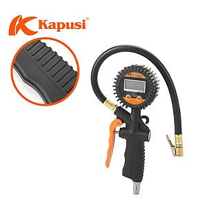 Đầu bơm xe ô tô - xe máy -đồng hồ đo lốp xe Nhật Kapusi