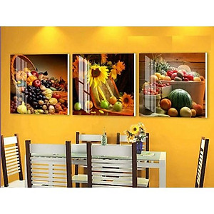 GIÁ XƯỞNG 10 MẪU Tranh treo tường, tranh trang trí phòng bếp 40x40cm