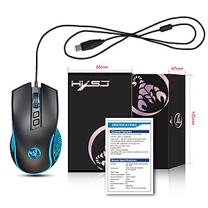 Chuột LED RGB 3600 DPI Gaming Mouse HXSJ X100 - hàng nhập khẩu
