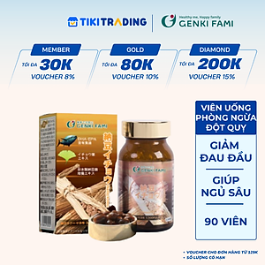 Viên Uống Phòng Ngừa Đột Quỵ, Bổ Não Nattokinase 3000FU Natto Ichou Genki Fami Nhật Bản