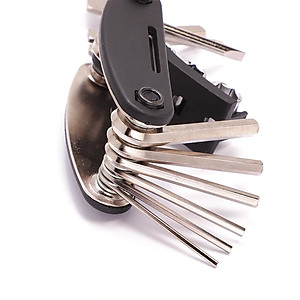 Bộ Vá Săm Lốp Sửa Chữa Xe Đạp Đa Năng Mini Tiện Dụng VS-30 Bỏ Túi (Kèm Miếng Vá) có thanh nạy nhựa cứng - Mai Lee 