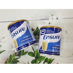 Sữa bột Ensure Vanille-Geschmask, Ensure Đức cho người lớn tuổi, giúp hồi phục sức khỏe cho người gầy yếu, suy dinh dưỡng 400gr/hộp