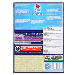Hộp 120 viên rửa chén Finish Classic Dishwasher Tablets PTT09444