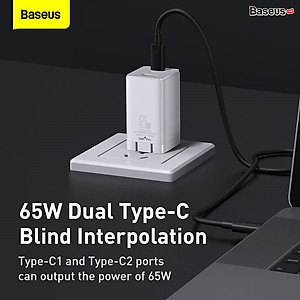 Bộ sạc nhanh đa năng Baseus GaN3 Pro 65W- hàng chính hãng