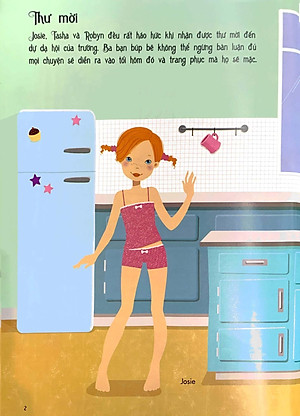 Sách Dán Hình Sáng Tạo Trang Phục Búp Bê - Buổi Dạ Hội Đáng Nhớ (Tái Bản)