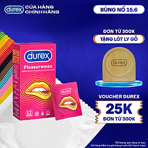 Bao cao su Durex Pleasuremax Hộp 12 Bao