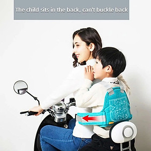 Đai đi xe máy cho bé phản quang, thoáng khí sử dụng khóa 2 cấp bền chắc, chống bụi bẩn