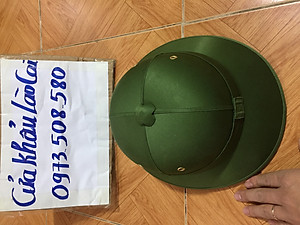 Mũ cối tàu lòng vàng cốt phíp không ngấm nước vải gabadin tô châu 