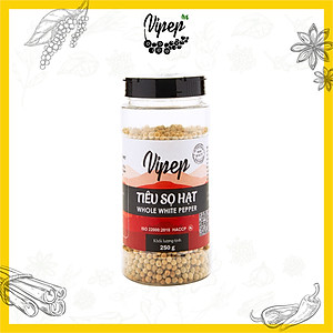 Tiêu Sọ Hạt Tự Nhiên Vipep Hũ Nhựa 250g