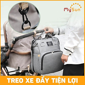 Balo mẹ bỉm sữa cho bé sơ sinh nằm cao cấp chính hãng MySun Nest