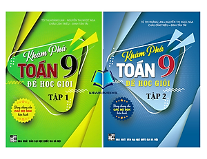 Sách - Combo khám phá toán lớp 9 để học giỏi - tập 1 + 2 (dùng chung cho các bộ sgk hiện hành) - HA