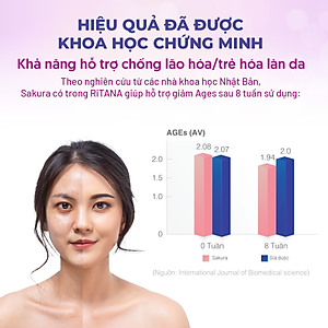 [Hộp 60v] Viên Uống Trắng Da Ritana Ecogreen Chứa Glutathione Mờ Sạm Nám, Chống Nắng Cho Da