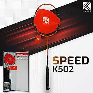 Vợt Cầu Lông 4U KUNO Speed K502 Carbon Chính Hãng, Chuyên Tấn Công Phiên Bản Nâng Cấp Mới, Được Lựa Chọn Mức Căng 1 Cây