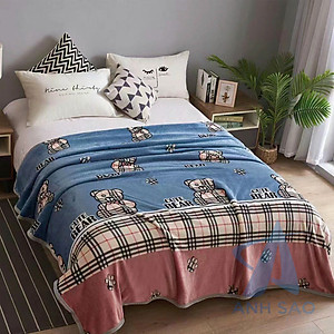 Mền lông tuyết dày dặn cao cấp kích thước đa dạng mềm mịn mùa hè, giữ ấm mùa đông dùng phòng máy lạnh dễ gấp gọn