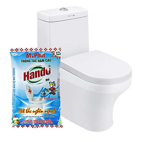 Combo 4 gói Bột thông tắc bồn cầu bể phốt Hando 300Gr