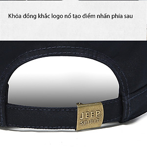 Mũ Lưỡi Trai Chóp Vuông Jeep, Nón Kết Chóp Phẳng Màu Đen, Xanh Than M189