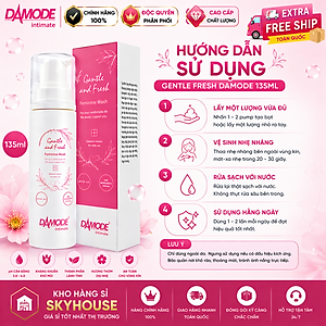 Dung dịch vệ sinh phụ nữ GENTLE FRESH độc quyền DAMODE chai 135ml dung dịch vệ sinh phụ nữ tốt nhất chính hãng Hàn Quốc