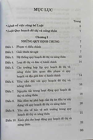 Luật Quy Hoạch Đô Thị và Nông Thôn Năm 2024