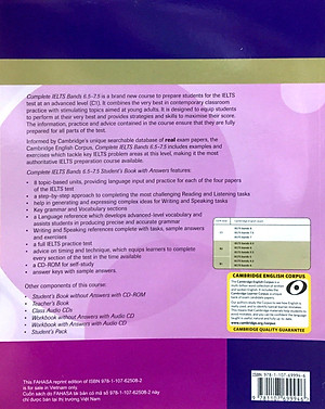 Complete IELTS Bands 6.5-7.5 (C1) SB with Answer & CD-ROM