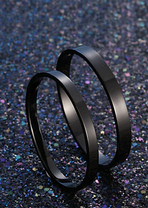 Vòng tay cặp Hàn Quốc VTC13 (Màu đen)