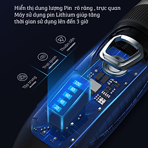 Tông Đơ Cắt Tóc Chuyên Nghiệp Không Dây DAMAS DH6820G - Hàng Chính Hãng