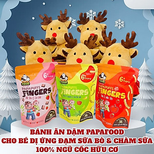 COMBO 9 VỊ BÁNH ĂN DẶM PAPAFOOD PAPAPUFFS - 100% Ngũ Cốc Hữu Cơ - CHO BÉ DỊ ỨNG ĐẠM SỮA BÒ & CHÀM SỮA - Gói 30G