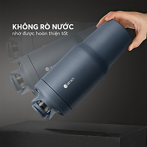 Ly giữ nhiệt inox Elmich EL8309 900ml, Hàng chính hãng, giữ nhiệt tốt, nắp bật, kèm ống hút -JoyMall