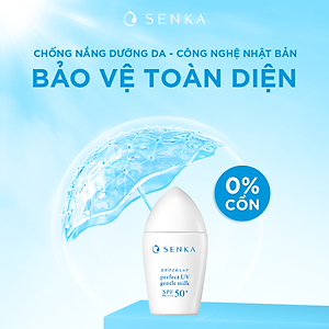 Sữa chống nắng cho da nhạy cảm Senka Perfect UV Gentle Milk A 40ml