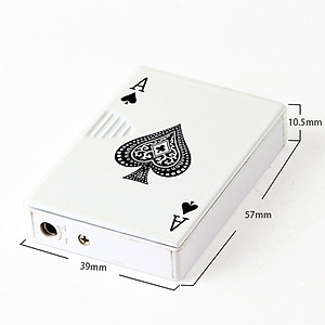 Vỏ Hột Quẹt Bật Lửa Khò 1 Tia Kiểu Dáng Lá Bài Nhỏ Gọn Tiện Dụng Đẹp Độc Lạ - Dùng Gas Cao Cấp