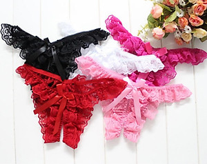  Quần lót lưới ren lọt khe cao cấp - Màu hồng tím