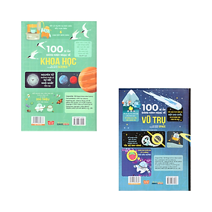 Combo Sách Thiếu Nhi Bổ Ích: 100 Bí Ẩn Đáng Kinh Ngạc Về Vũ Trụ (USBORNE - 100 Things To Know About Space) + 100 Bí Ẩn Đáng Kinh Ngạc Về Khoa Học (USBORNE - 100 Things To Know About Science) + Tặng kèm Bookmark 