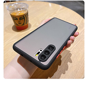 Ốp lưng nhám Huawei P30 Pro chống sốc, bảo vệ Camera (đen)