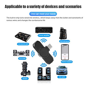 Bộ Micro Thu Âm Cài Áo Không Dây (2 Mic) Cho Điện Thoại Iphone IOS Cổng Lightning Máy Tính, Máy Ảnh Chống Ồn Dùng Quay Tiktok, Livestream, Ghi Âm, Quay Video  Thu Âm To, Tiếng Trong Veo Thích Hợp Cho 1 Hoặc 2 Người Ở Khoảng Cách Xa – Hàng Nhập Khẩu