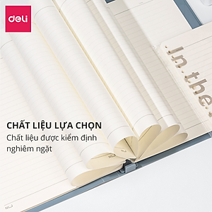 Sổ Còng Nhựa Sổ Tay A5 B5 Bìa Nhựa Cứng 80gsm 120 Trang Có Thể Thay Lõi Sổ Ruột Sổ Nhiều Size Deli - Phù Hợp Làm Sổ Kế Hoạch Planner, Nhật Kí, Tập Vở Ghi Chép Bullet Journal - GHA560 GHB560