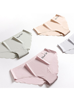 Combo 10 Quần Lót Nữ Đúc Su Viền Sóng Không Đường May Vibrant Girl ( Màu ngẫu nhiên)-LN034