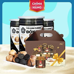 Tỏi Kim Cương Đông Á - Combo 3 hộp tỏi đen cô đơn 300G - SX theo công nghệ Nhật Bản, hỗ trợ tốt cho sức khỏe - Kiểm nghiệm chất lượng bởi Bộ Y Tế, Intertek -