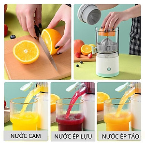 Máy Vắt Cam Tự Động, Máy Ép Hoa Quả Thông Minh, Dùng Sạc USB - Hàng Nhập Khẩu