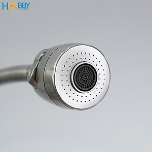 Vòi rửa chén đầu tăng áp thân uốn cong inox 304 Hobby Home Decor LXL