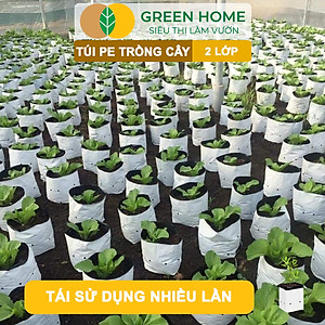 Túi Trồng Cây GreenHome, PE 2 Lớp, Chống UV, Tiện Lợi, Kinh Tế, Độ Bền 1,5 Năm, Trồng Rau, Hoa, Dâu Tây