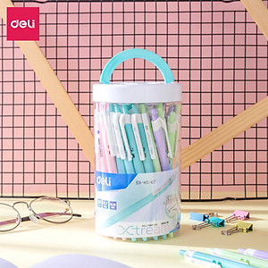Bút bi dầu Deli - 0.7mm đầu bấm - 50 chiếc/hộp - EQ03336/EQ03236/EQ02836