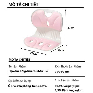 Ghế Công Thái Học Chỉnh Dáng Ngồi - Ghế Tựa Lưng Chống Cong Vẹo Cột Sống Cho Nam, Nữ, Trẻ Em - HÀNG CHÍNH HÃNG MINIIN