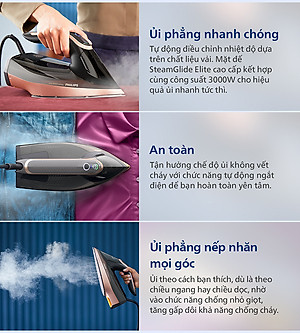 Bàn ủi hơi nước Philips DST8041/80 (3000W) - Hàng Chính Hãng