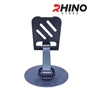Kệ đỡ điện thoại 360° Rhino KP305, giá đỡ hợp kim nhôm cao cấp để bàn tiện lợi có thể gấp gọn - Hàng chính hãng
